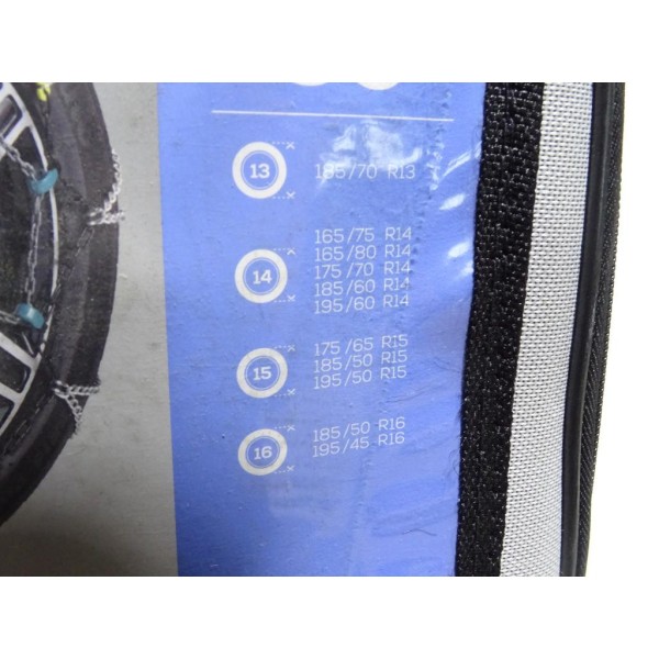 Jeu 2 chaines neige Norauto 7-60 pour pneu roue 185/70/13 165/75/14 165/80/14 175/70/14 185/60/14 195/60/14 175/65/15 185/50/15 