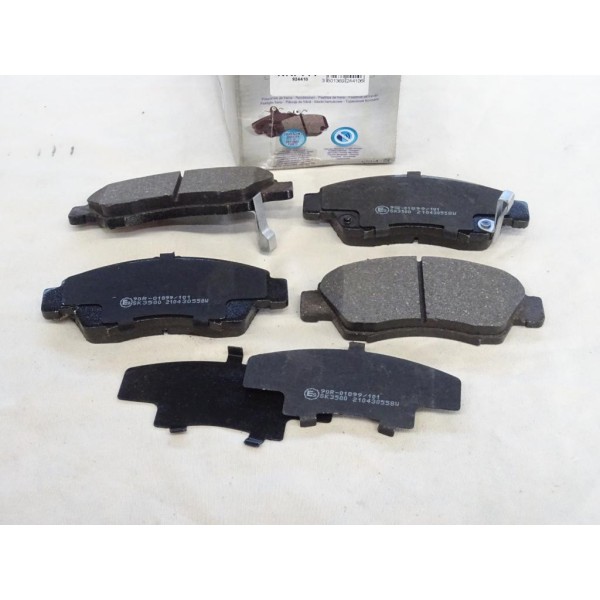 Jeu 4 plaquettes de frein avant montage akebono Norauto NRP777 pour honda civic 5 6 V VI CRX EG EH EJ jazz 2 II logo 