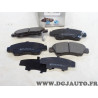 Jeu 4 plaquettes de frein avant montage akebono Norauto NRP777 pour honda civic 5 6 V VI CRX EG EH EJ jazz 2 II logo