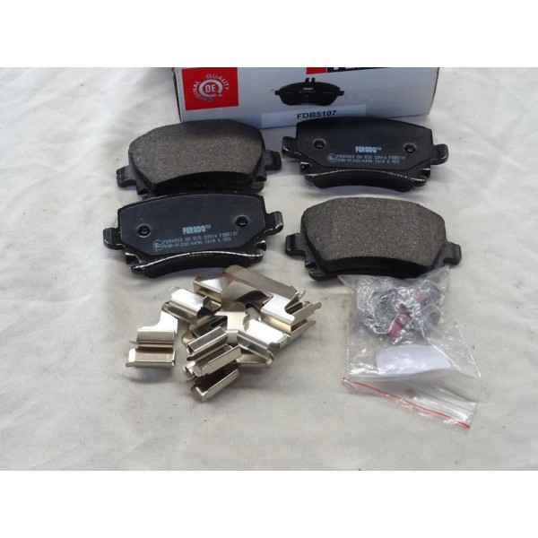 Jeu 4 plaquettes de frein arriere montage girling Ferodo FDB5107 pour seat leon 3 III skoda superb 2 II volkswagen golf 5 6 7 V 