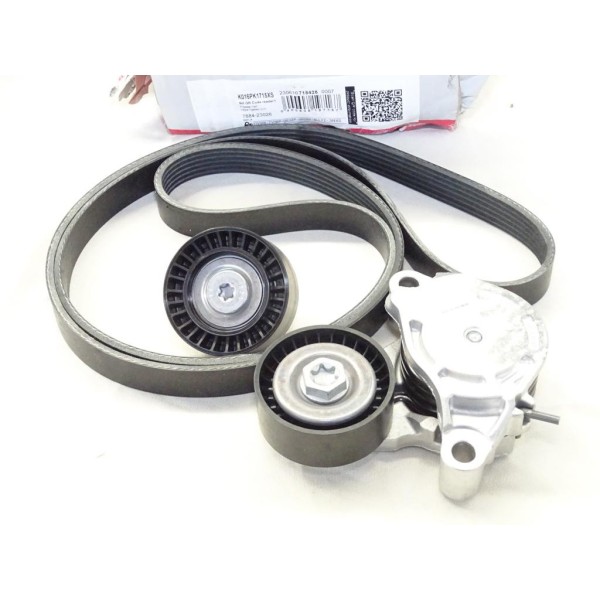 Kit courroie accessoire 6PK1715 + galets tendeur + enrouleur Gates K016PK1715XS pour BMW serie 1 2 X1 X2 F39 F45 F46 F48 F52 min