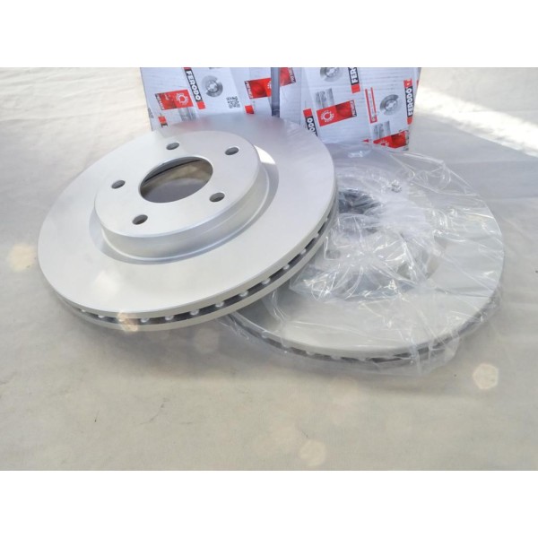 Jeu 2 disques de frein avant ventilé 279mm diametre Ferodo DDF2100C pour nissan juke type F15 pulsar C13 sentra B17 tiida C12 
