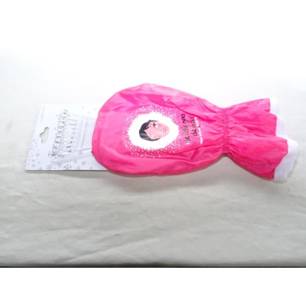 Raclette moufle gant gratte givre Zigoniric ZIG23ESQ rose 
