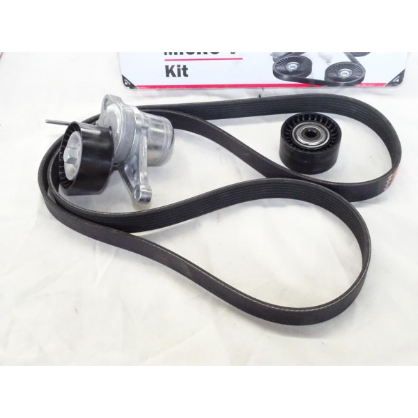 Kit courroie accessoire 7PK1685 + galets tendeur + enrouleur Gates K017PK1685 pour renault trafic 2 II master 3 III opel vivaro 