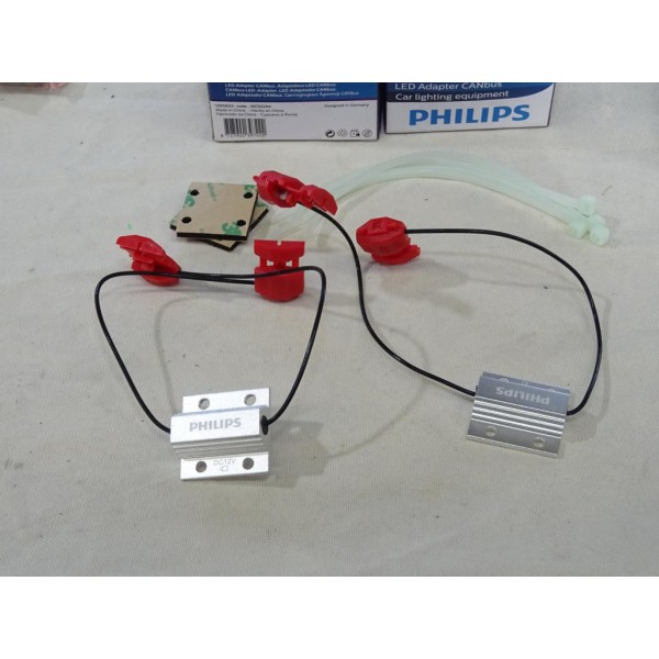 Jeu 2 adaptateurs CANbus pour ampoule LED 5W Philips 39722294 12956X2 