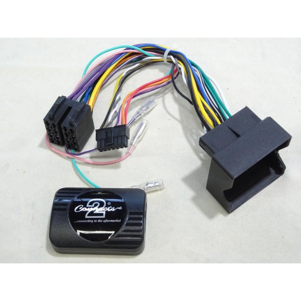 Interface commande au volant poste radio autoradio fakra sans radar de recul JVC Connects2 SWPE07JV pour peugeot 207 307 407 par