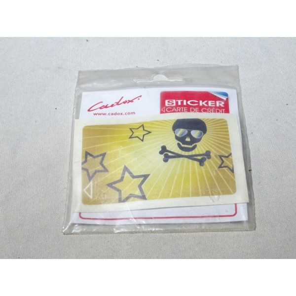 Autocollant sticker decoration tete de mort Cadox 140009 