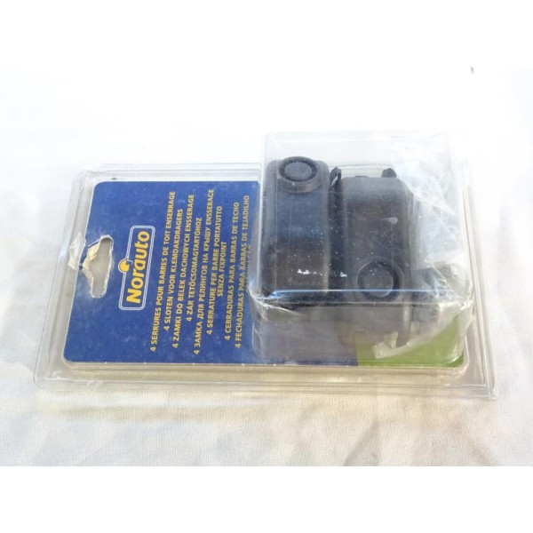 Jeu 4 serrures système verrouillage barres de toit enserrage Norauto 144814 544007 