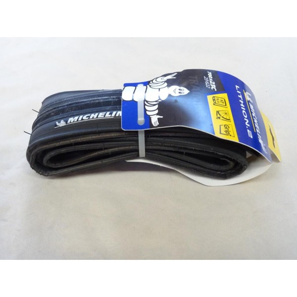 Pneu roue de velo 700x23C 23-622 Michelin 439162 lithion 2 