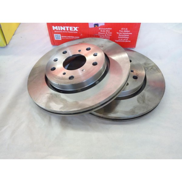 Jeu 2 disques de frein avant ventilé 276mm diametre Mintex MDC2346 pour suzuki swift 3 III MZ EZ 