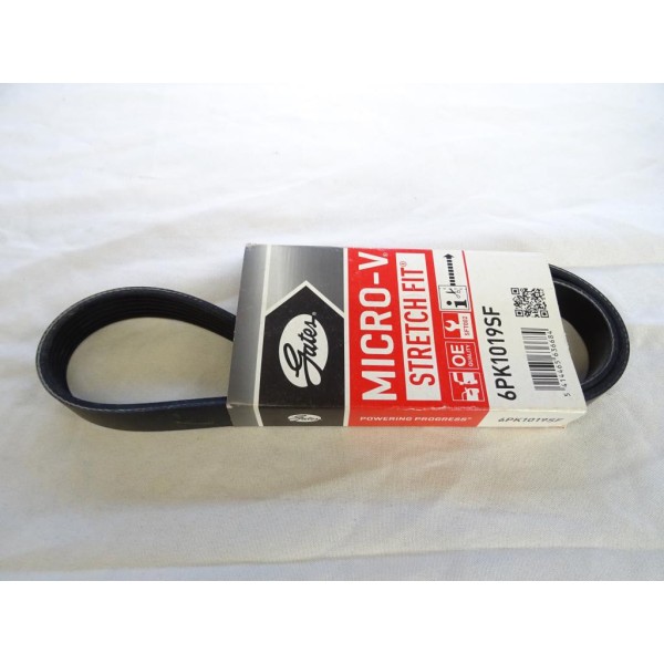 Courroie accessoire Gates 6PK1019 SF 6PK1019SF pour ford Bmax Cmax B-max C-max fiesta 5 6 V VI fusion focus 3 III ka+ mazda 2 DY