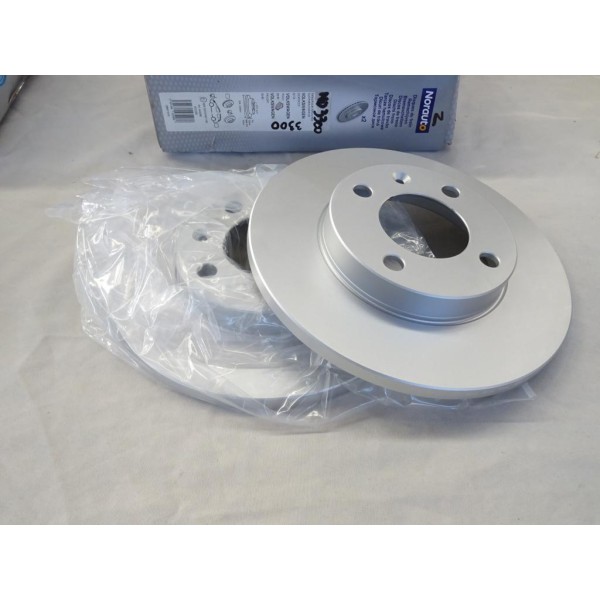 Jeu 2 disques de frein avant plein 239mm diametre Norauto ND3300 pour audi 80 seat cordoba 1 toledo 1 ibiza 2 II toledo 2 II vol