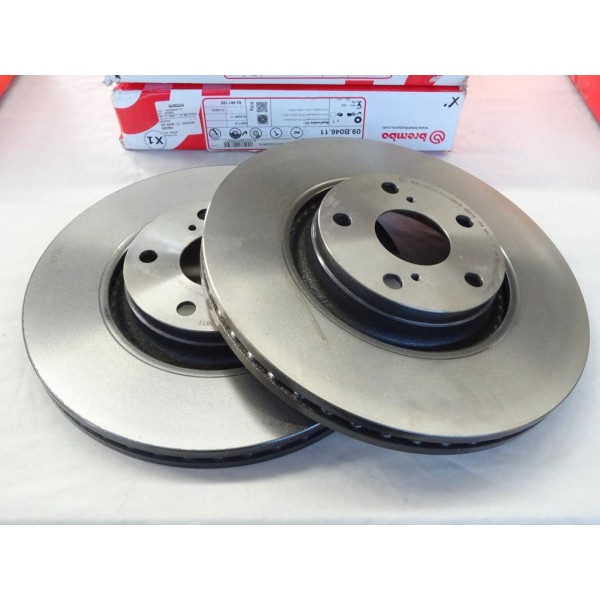 Jeu 2 disques de frein avant ventilé 320mm diametre Brembo 09.B046.11 pour toyota avensis T27 verso AR20 