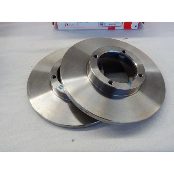 Jeu 2 disques de frein avant plein 236mm diametre Brembo 08.7822.10 pour daewoo chevrolet matiz spark M200 M250 