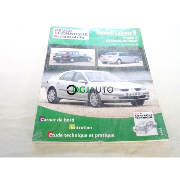 RTA revue technique automobile livre documentation entretien conduite etude technique CIP B748.5 pour renault laguna 2 II phase 