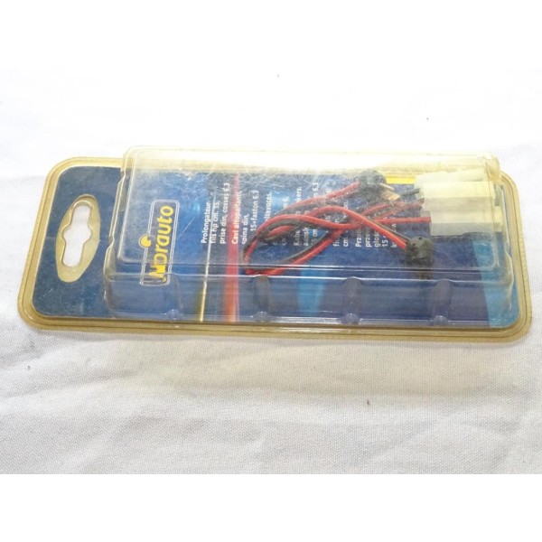 Prolongateur rallonge fils cable enceinte haut parleur 15cm DIN cosses 6.3 Norauto 70.72K NO 