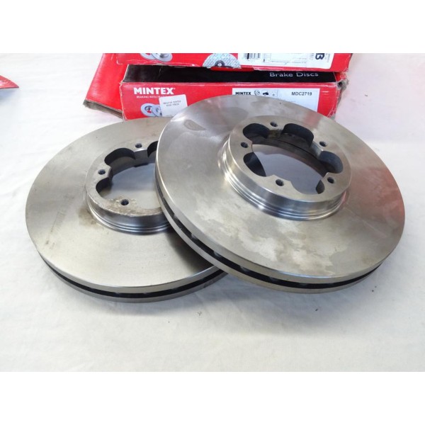 Lot 2 disques de frein avant ventilé 308mm diametre Mintex MDC2719 pour ford transit V362 V363 partir de 2012 