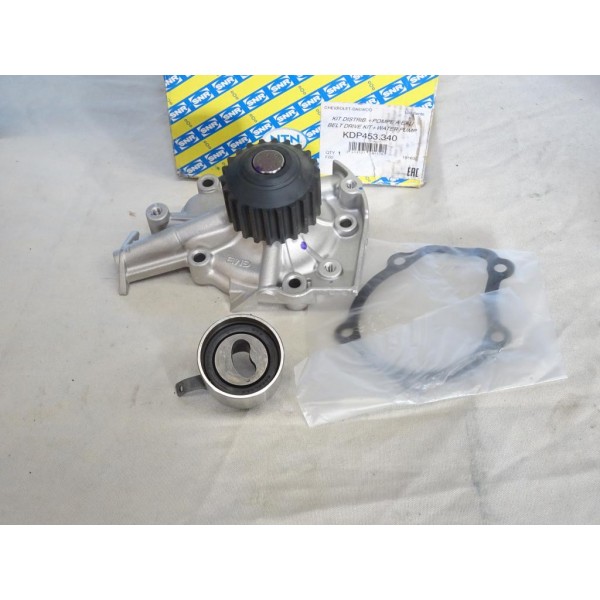 Kit pompe à eau + galet tendeur courroie de distribution (non incluse) SNR KDP453.340 pour chevrolet daewoo matiz aveo spark kal