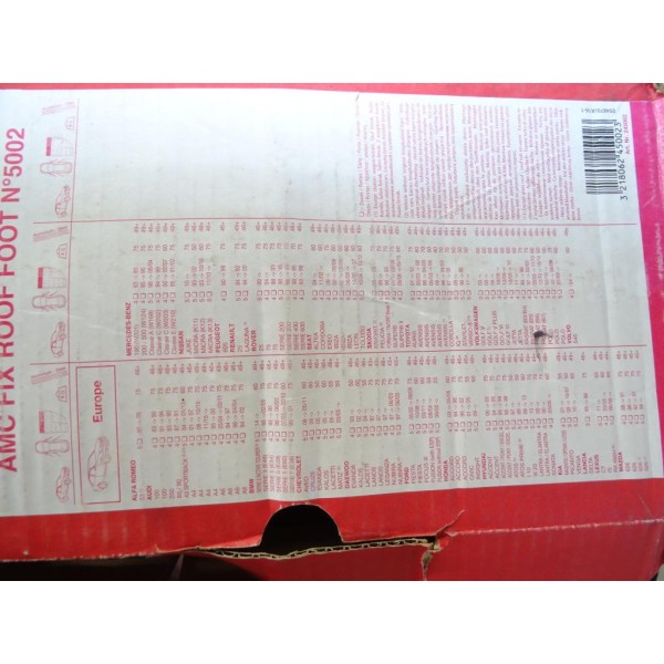 Kit pieds barres de toit avec système verrouillage Mont blanc 5002 pour audi 80 100 200 A3 A4 A6 A8 BMW E34 E38 E39 E46 E60 chev