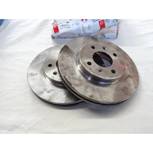 Jeu 2 disques de frein avant ventilé 256mm diametre Ferodo DDF1603 pour hyundai accent 3 4 III IV RB MC i20 PB GB IB kia rio 2 3