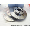 Jeu 2 disques de frein avant plein 276mm diametre Norauto ND0118 pour mercedes classe A W168
