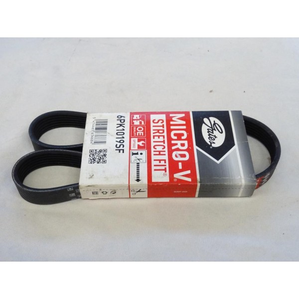 Courroie accessoire Gates 6PK1019 SF 6PK1019SF pour ford Bmax Cmax B-max C-max fiesta 5 6 V VI fusion focus 3 III ka+ mazda 2 ty