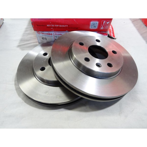 Jeu 2 disques de frein avant ventilé 296mm diametre Brembo 09.A969.10 pour opel insignia A saab 95 9-5 chevrolet malibu buick re