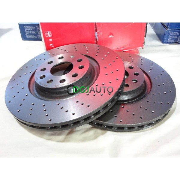 Jeu 2 disques de frein avant ventilé 340mm diametre Brembo 09.C306.1X pour audi A3 TT Q2 Q3 cupra formentor seat leon 3 III tarr