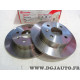 Jeu 2 disques de frein arriere plein 240mm diamètre Brembo 08.7626.10 pour opel astra G H meriva A zafira B