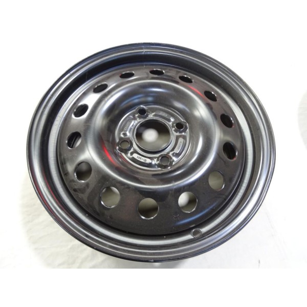 Jante tole acier 6.5x15 ET52.5 4x108 63.3 15" 15 pouces MWD MWD15102 pour ford focus fusion fiesta 5 V 