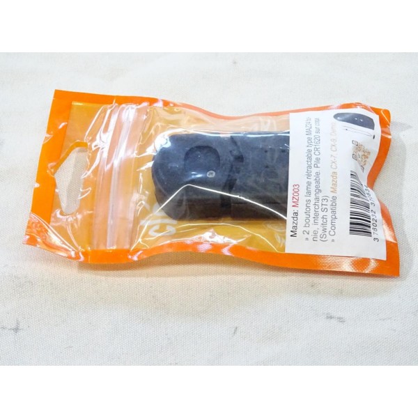 Coque clé télécommande 2 boutons avec lame vierge à tailler Clé auto MZ003 pour mazda CX7 CX9 demio 