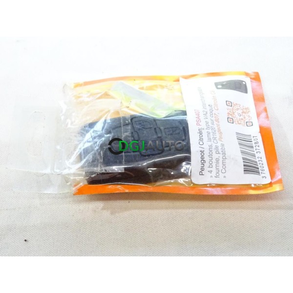 Clé vierge lame à tailler télécommande 4 boutons Cle auto PSA407 pour peugeot 807 citroen C8 
