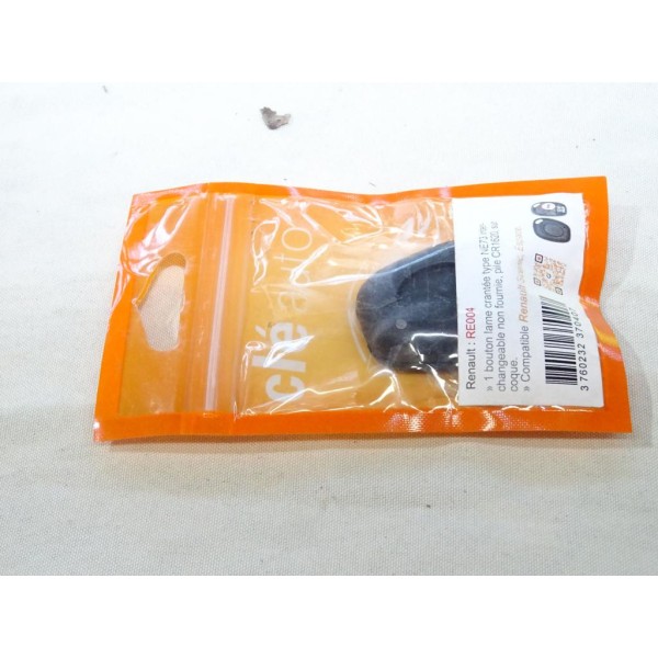 Coque clé télécommande 1 boutons (lame à tailler non incluse) Clé auto RE004 pour renault scenic espace 