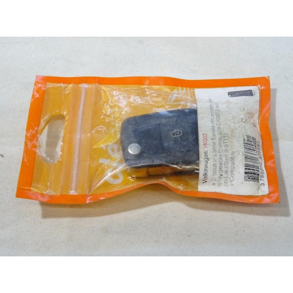 Clé vierge lame à tailler télécommande 2 boutons Cle auto VK002 pour volkswagen skoda seat 