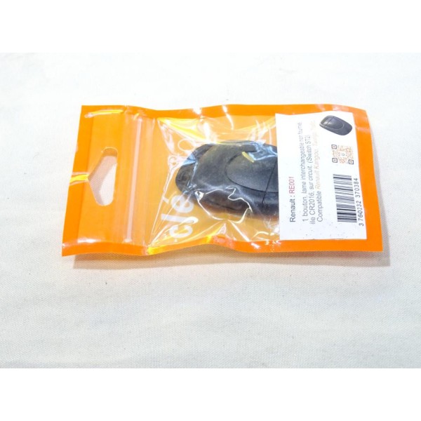 Coque clé télécommande 1 bouton (lame à tailler non fournie) Clé auto RE001B pour renault twingo 