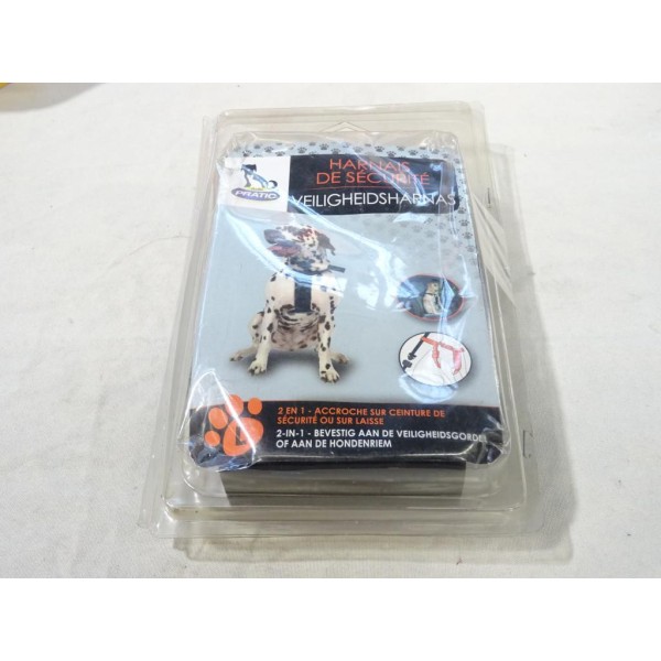 Harnais de securité pour chien taille L Auto pratic PET07 accroche sur ceinture ou laisse 