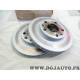 Jeu 2 disques de frein avant ventilé 269mm diametre Renault 09.B463.11 402066300R pour renault megane 4 IV dacia duster