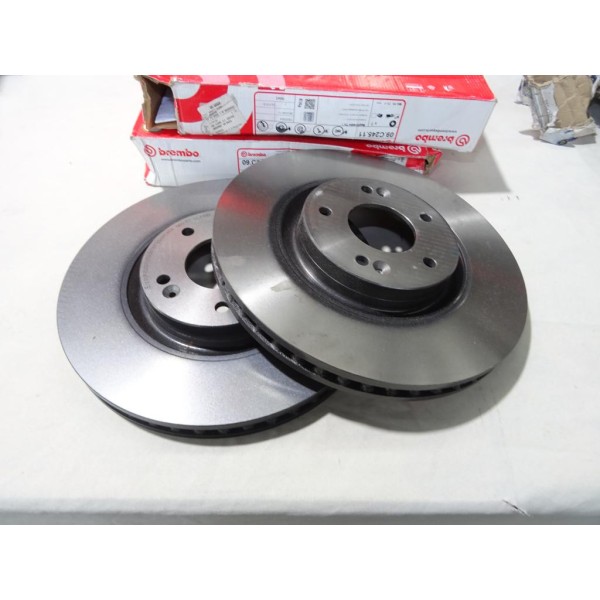 Jeu 2 disques de frein avant ventilé 320mm diamètre Brembo 09.C245.11 pour hyundai sonata i20 ix35 i40 grandeur tucson kona nexo