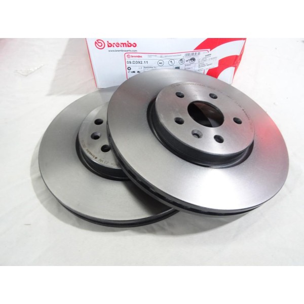 Jeu 2 disques de frein avant ventilé 300mm diametre Brembo 09.D392.11 pour opel astra K mokka chevrolet trax cruze 
