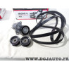 Kit courroie accessoire 6PK2270 + galet tendeur + enrouleurs Gates K016PK2270 pour mercedes classe C E sprinter viano vito W202
