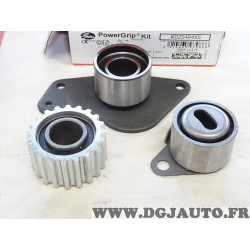 Jeu galets tendeur + 2 enrouleurs (courroie de distribution non incluse) Gates K025484XS pour renault clio 1 2 I II express kang