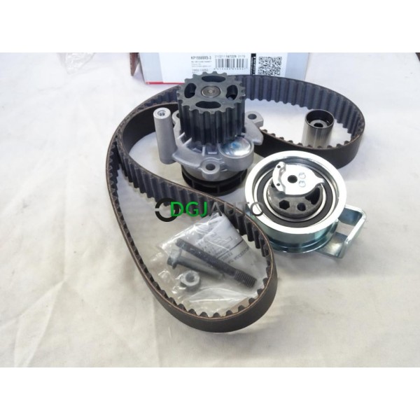 Kit distribution galet tendeur + enrouleur + courroie + pompe à eau Gates KP15569XS-3 pour audi A3 A4 A6 ford galaxy 1 seat alha