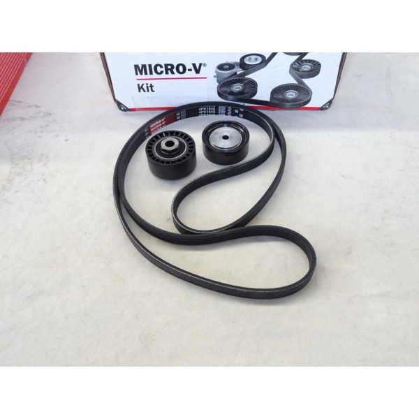 Kit courroie d'accessoire 4PK1540 + 2 galets Gates K014PK1540 pour renault twingo 1 kangoo 1 clio 2 3 II III modus dacia logan s