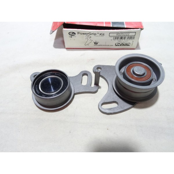 Jeu 2 galets tendeur + enrouleur (courroie de distribution non incluse) Gates K025222 pour hyundai H100 grace mitsubishi pajero 