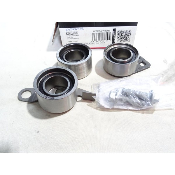 Jeu 3 galets tendeur + enrouleurs (courroie de distribution non incluse) Gates K025547XS pour land rover freelander MG ZR ZS rov