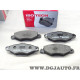 Jeu 4 plaquettes de frein avant montage bosch Isotech IBP0638 pour renault kangoo 1 2 I II nissan kubistar
