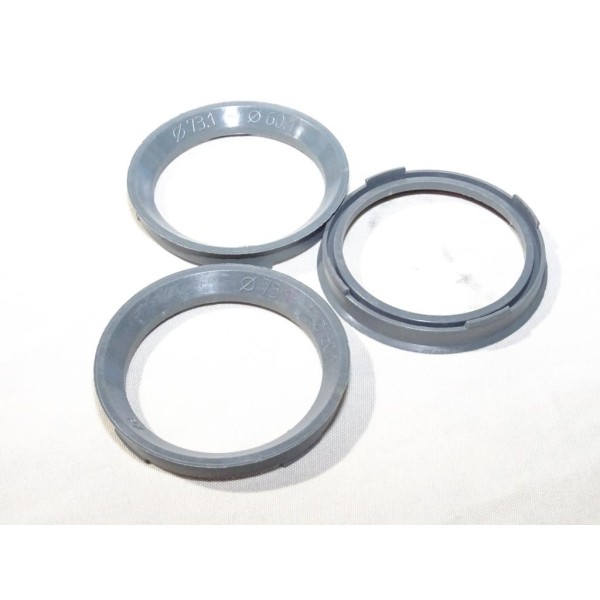 Lot 3 bagues reductrice centrage entretoise de jante roue 73.1 - 60.1 Norauto 