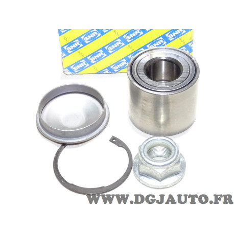 Kit roulement de roue arriere avec ecrou SNR R155.77 pour renault clio 2 3 II III modus megane 2 II twingo 2 II dacia sandero 2 