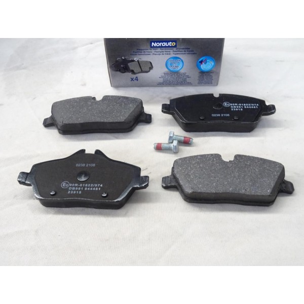Jeu 4 plaquettes de frein avant montage girling Norauto NRP1747 pour BMW serie 1 E81 E82 E87 E88 mini one cooper clubman 