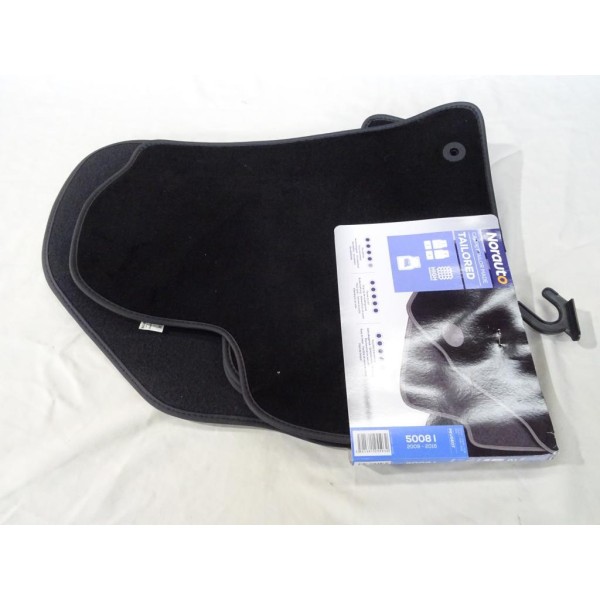 Jeu 4 tapis de sol sur mesure avant + arriere Norauto 2330095 pour peugeot 5008 de 2009 à 2016 